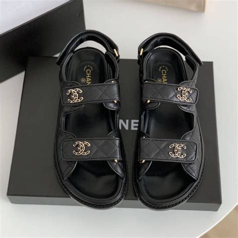 chanel sandales 2021|Chanel velcro sandals price.